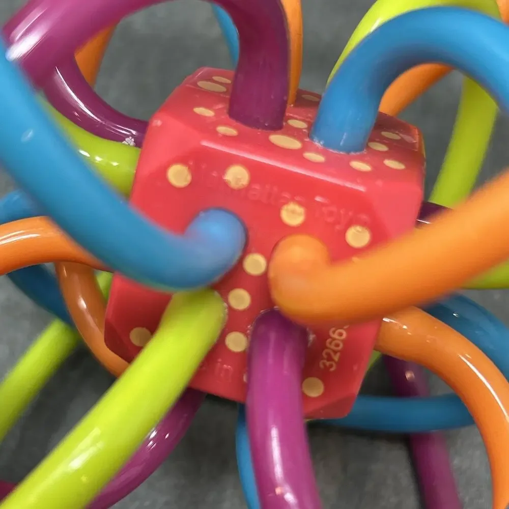 Manhattan Toy Winkel Rattle Sensory Teether Baby Toy Toddler Colorful Flexible